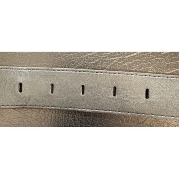 Harley-Davidson Black Leather Belt With Silver Buckle Genuine Leather - Picture 3 of 6